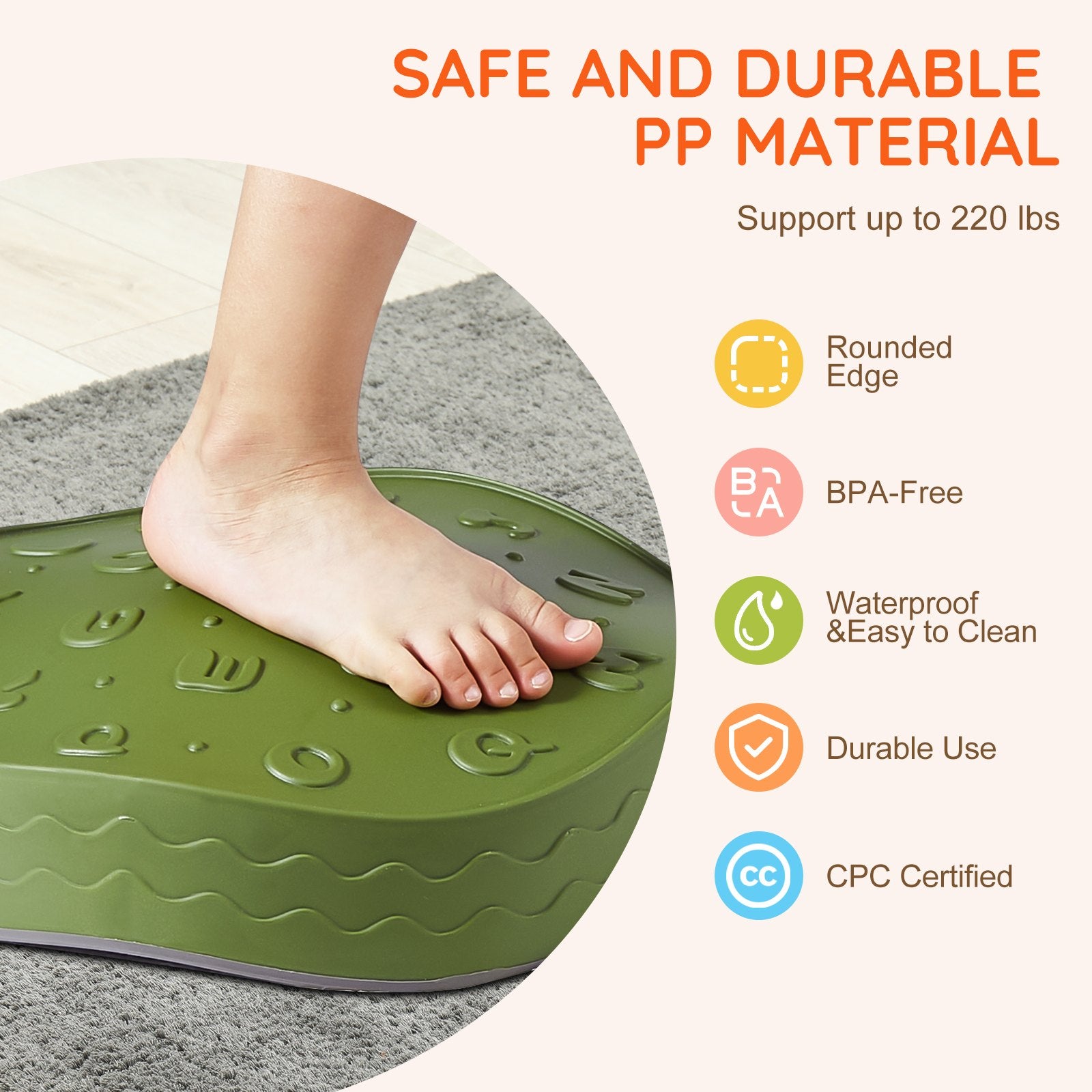 Outdoor Play Equipment: VEVOR Kids Balance Stepping Stones Sensory Obstacle Course 6 PCS Outdoor Indoor