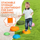 Outdoor Play Equipment: VEVOR Kids Balance Stepping Stones Sensory Obstacle Course 6 PCS Outdoor Indoor