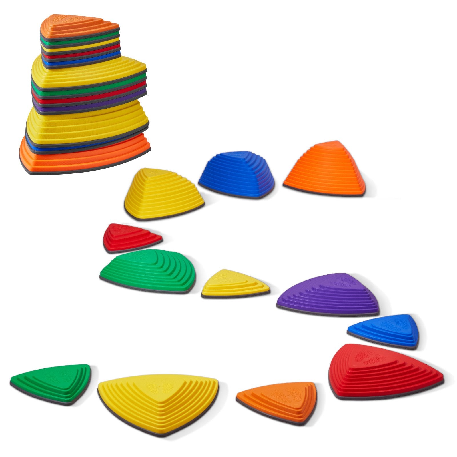 Outdoor Play Equipment: VEVOR Kids Balance Stepping Stones Sensory Obstacle Course 12 PCS Outdoor Indoor