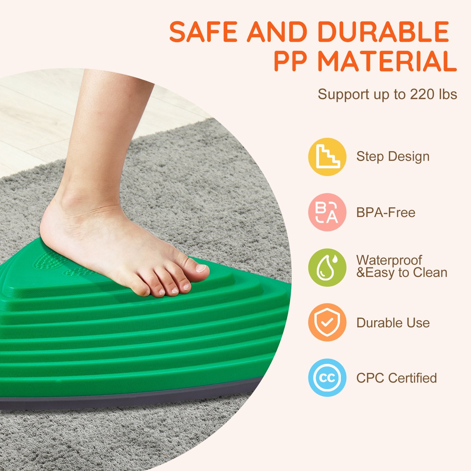 Outdoor Play Equipment: VEVOR Kids Balance Stepping Stones Sensory Obstacle Course 12 PCS Outdoor Indoor