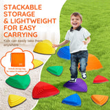 Outdoor Play Equipment: VEVOR Kids Balance Stepping Stones Sensory Obstacle Course 12 PCS Outdoor Indoor