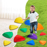 Outdoor Play Equipment: VEVOR Kids Balance Stepping Stones Sensory Obstacle Course 12 PCS Outdoor Indoor