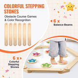 Gymnastics: VEVOR Kids Balance Beam Stepping Stones Gymnastics Children Balance Board 6 PCS