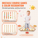Gymnastics: VEVOR Kids Balance Beam Stepping Stones Gym Obstacle Children Balance Board 6PCS