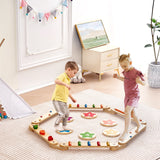 Gymnastics: VEVOR Kids Balance Beam Stepping Stones Gym Obstacle Children Balance Board 6PCS