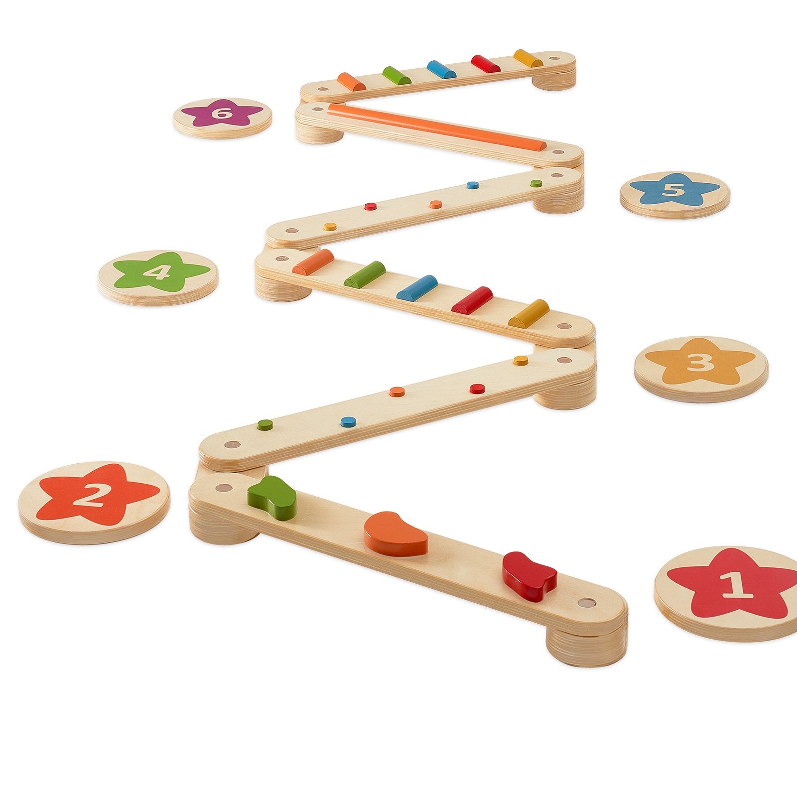 Gymnastics: VEVOR Kids Balance Beam Stepping Stones Gym Obstacle Children Balance Board 6PCS