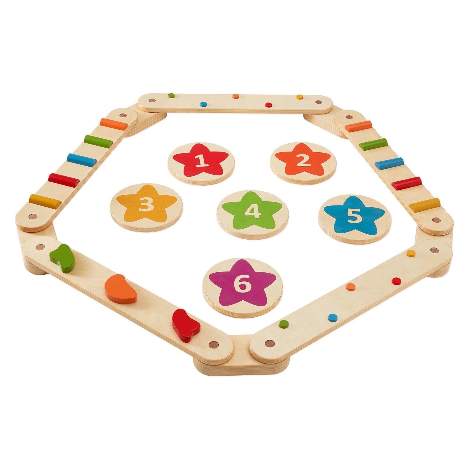 Gymnastics: VEVOR Kids Balance Beam Stepping Stones Gym Obstacle Children Balance Board 6PCS