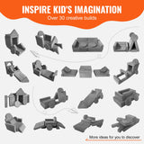 Pretend Play: VEVOR Play Couch, 15pcs Modular Kids Nugget Couch, Toddler Foam Sofa Couch with High-density 25D Sponge for Playing, Creativing, Sleeping, Imaginative Kids Furniture for Bedroom and Playroom