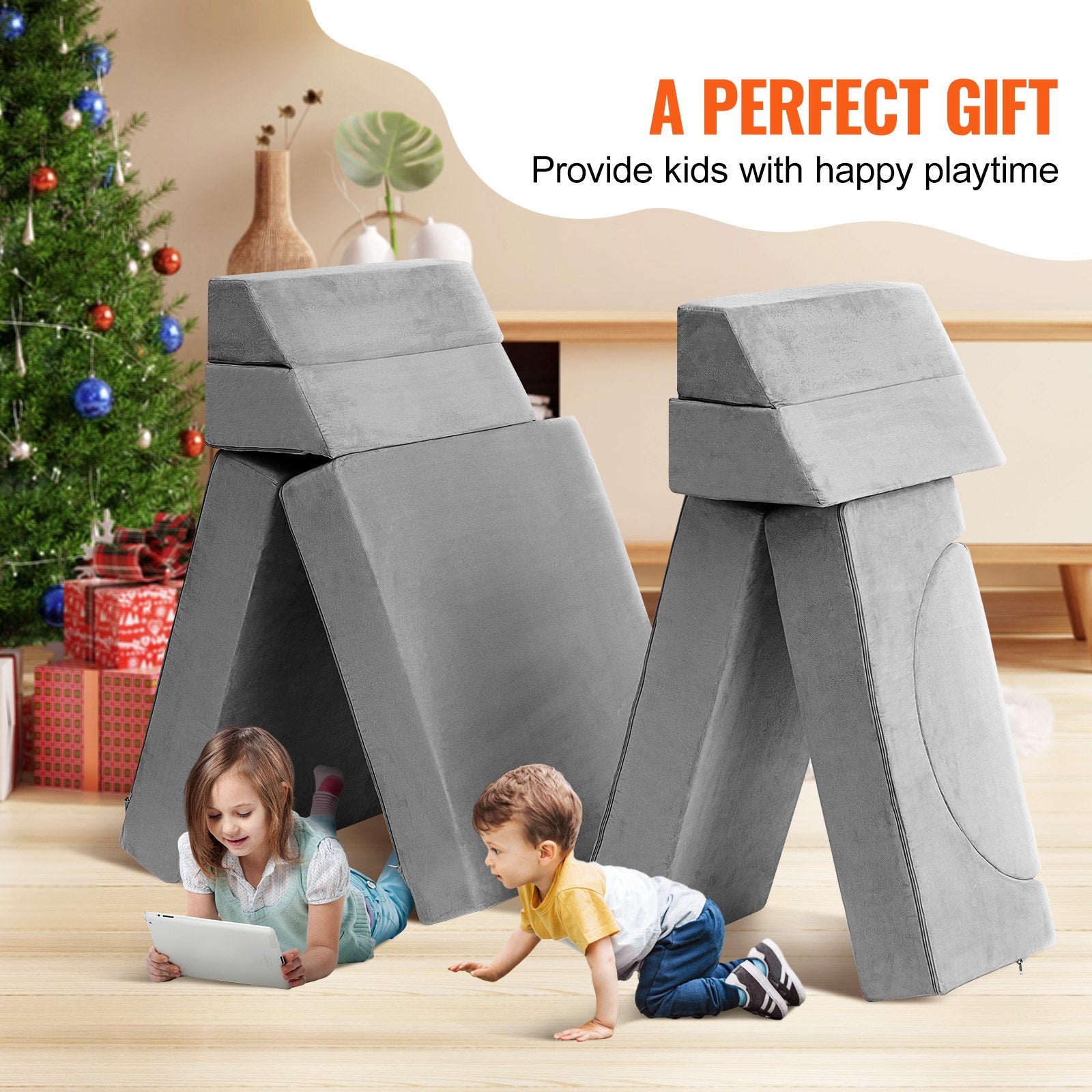 Pretend Play: VEVOR Play Couch, 15pcs Modular Kids Nugget Couch, Toddler Foam Sofa Couch with High-density 25D Sponge for Playing, Creativing, Sleeping, Imaginative Kids Furniture for Bedroom and Playroom