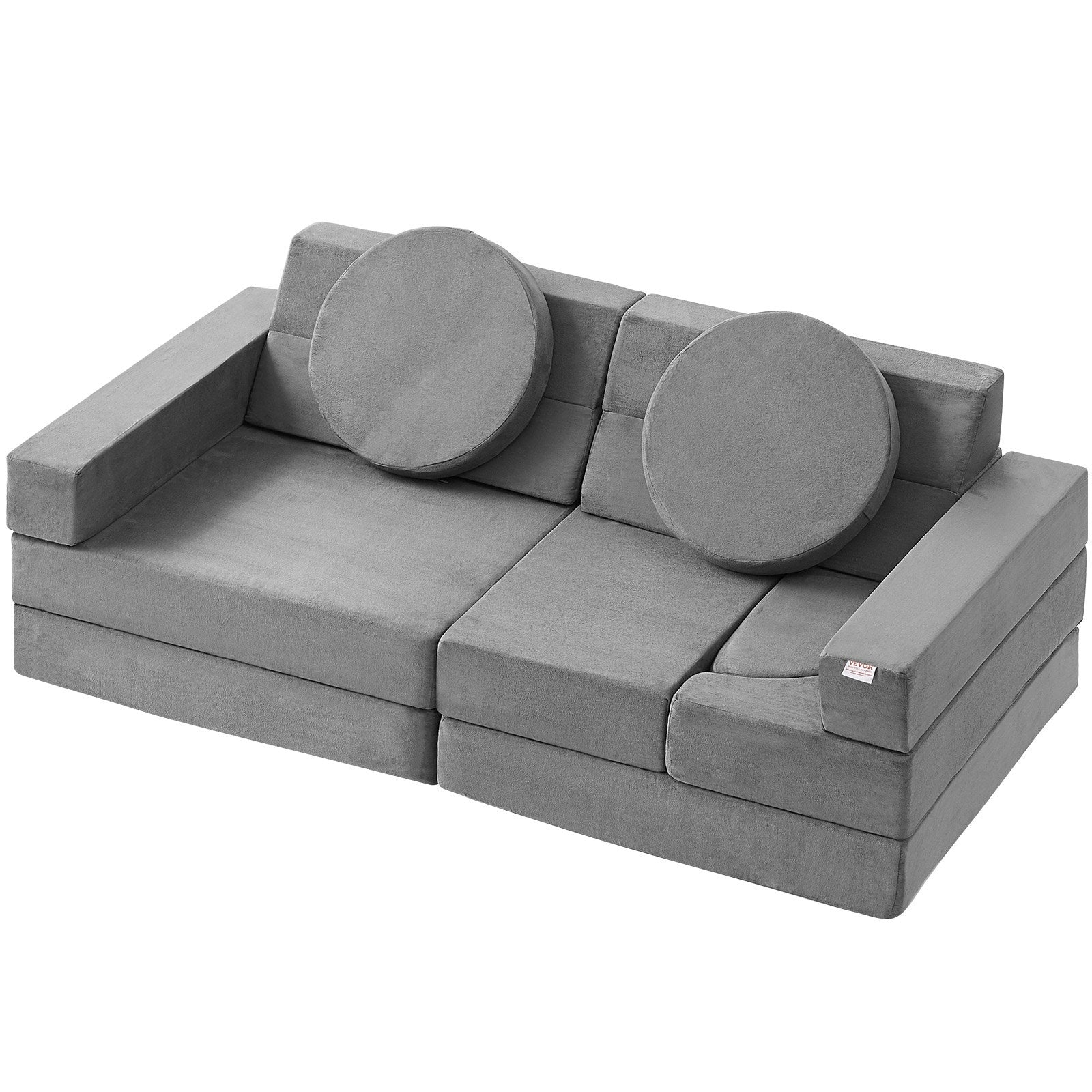 Pretend Play: VEVOR Play Couch, 15pcs Modular Kids Nugget Couch, Toddler Foam Sofa Couch with High-density 25D Sponge for Playing, Creativing, Sleeping, Imaginative Kids Furniture for Bedroom and Playroom
