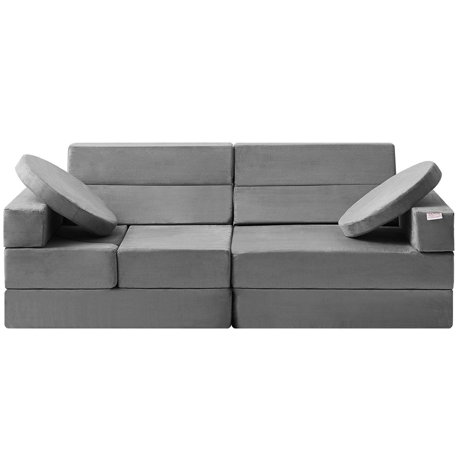 Pretend Play: VEVOR Play Couch, 15pcs Modular Kids Nugget Couch, Toddler Foam Sofa Couch with High-density 25D Sponge for Playing, Creativing, Sleeping, Imaginative Kids Furniture for Bedroom and Playroom