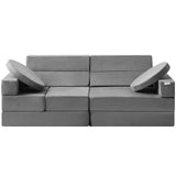 Pretend Play: VEVOR Play Couch, 15pcs Modular Kids Nugget Couch, Toddler Foam Sofa Couch with High-density 25D Sponge for Playing, Creativing, Sleeping, Imaginative Kids Furniture for Bedroom and Playroom