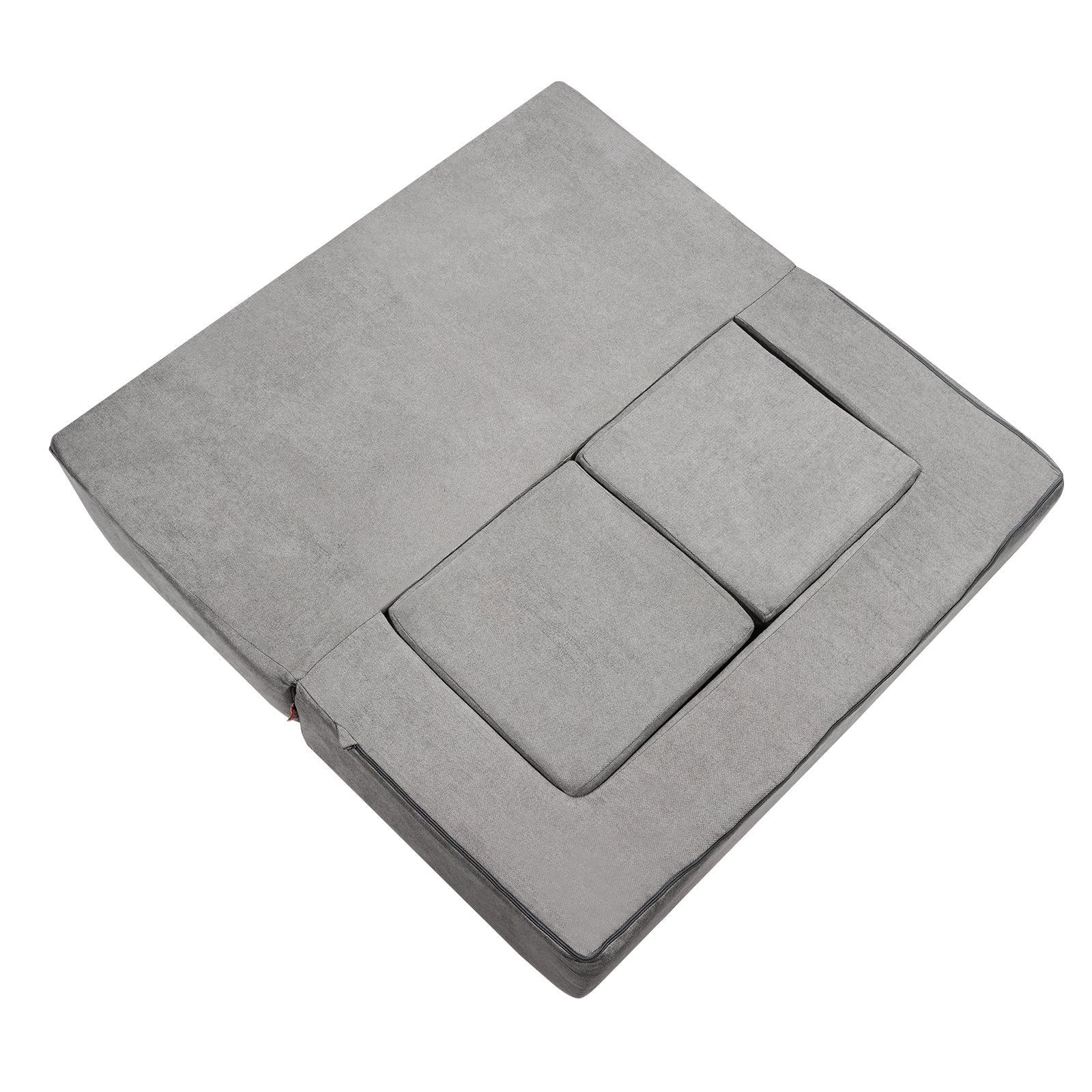 Pretend Play: VEVOR Modular Kids Play Couch 4Pcs DIY Creative Child Sectional Sofa Dark Grey