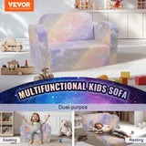 Arm Chairs & Recliners: VEVOR Foldable Baby Chair 2-in-1 Baby Lounger Couch Glow in Dark Kids Sofa