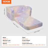 Arm Chairs & Recliners: VEVOR Foldable Baby Chair 2-in-1 Baby Lounger Couch Glow in Dark Kids Sofa