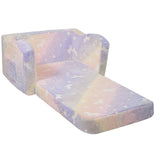 Arm Chairs & Recliners: VEVOR Foldable Baby Chair 2-in-1 Baby Lounger Couch Glow in Dark Kids Sofa