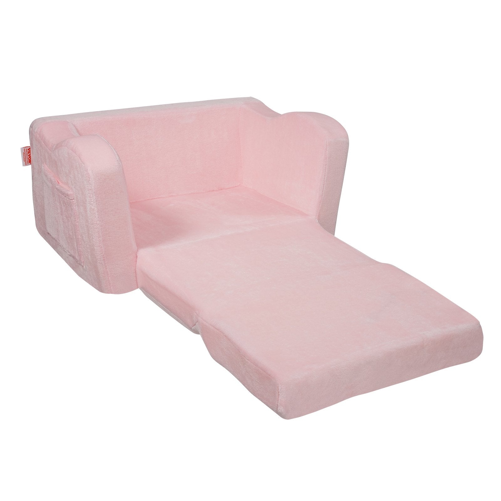 Sofas & Sofa Beds: VEVOR Baby Chair Foldable 2-in-1 Comfy Baby Lounger Couch Kids Sofa Pink
