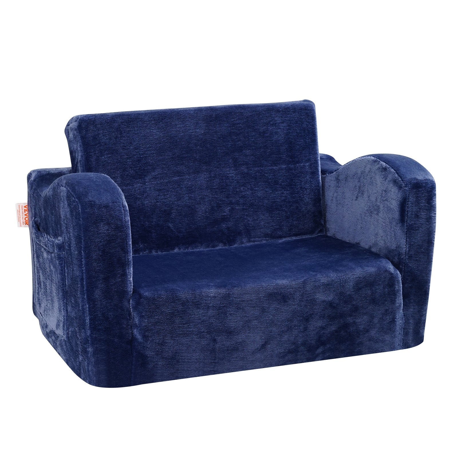 Sofas & Sofa Beds: VEVOR Baby Chair Foldable 2-in-1 Comfy Baby Lounger Couch Kids Sofa Blue
