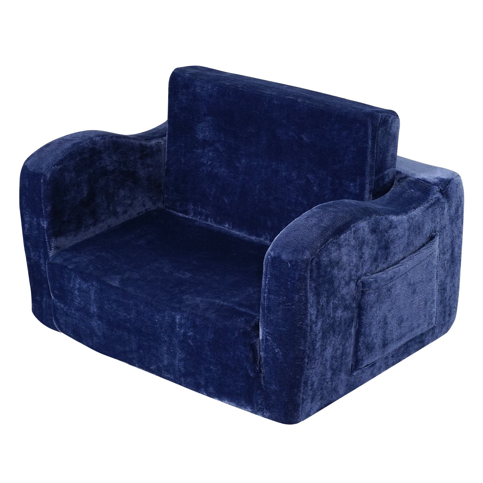 Sofas & Sofa Beds: VEVOR Baby Chair Foldable 2-in-1 Comfy Baby Lounger Couch Kids Sofa Blue