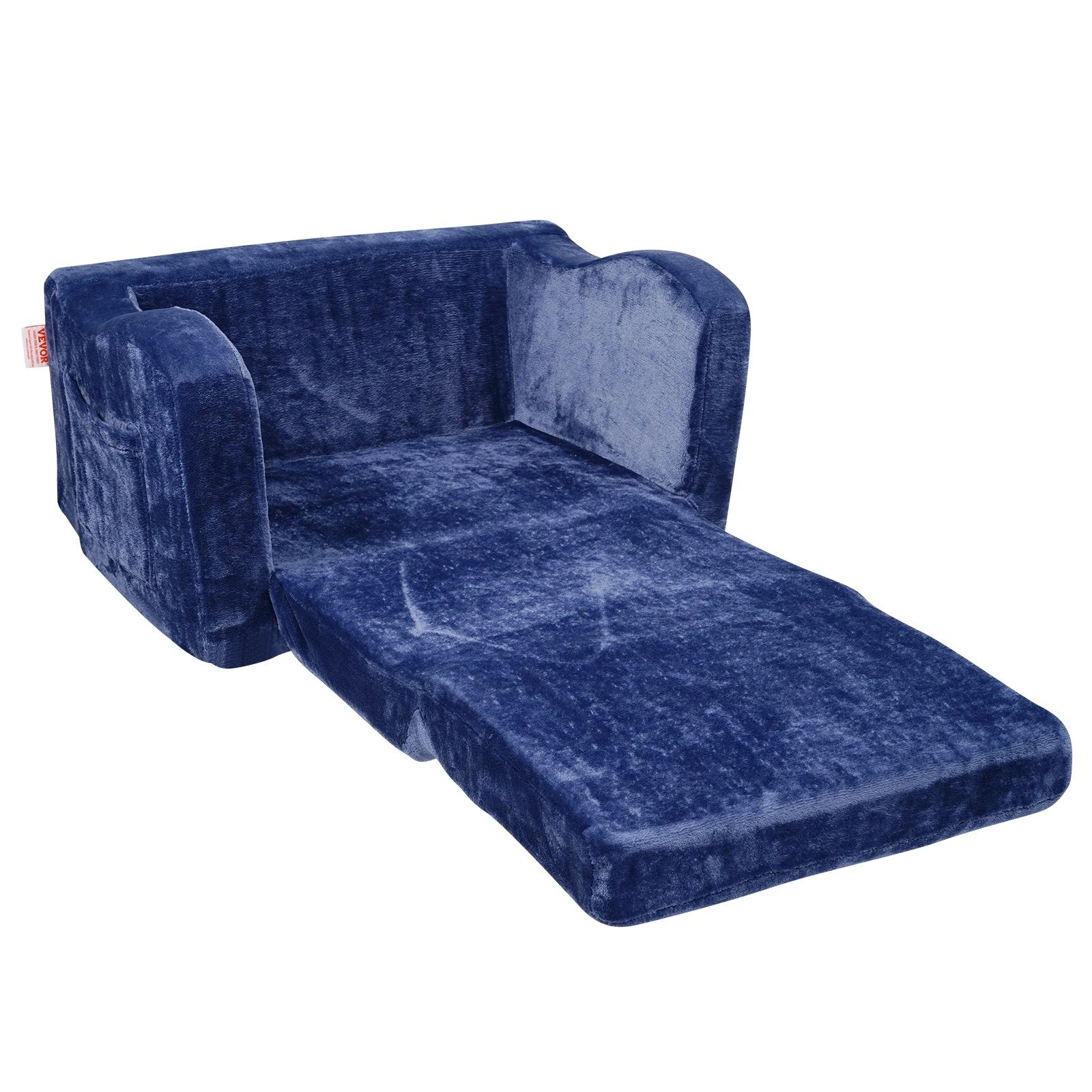 Sofas & Sofa Beds: VEVOR Baby Chair Foldable 2-in-1 Comfy Baby Lounger Couch Kids Sofa Blue