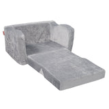 Sofas & Sofa Beds: VEVOR Baby Chair Foldable 2-in-1 Comfy Baby Lounger Couch Kids Sofa Grey