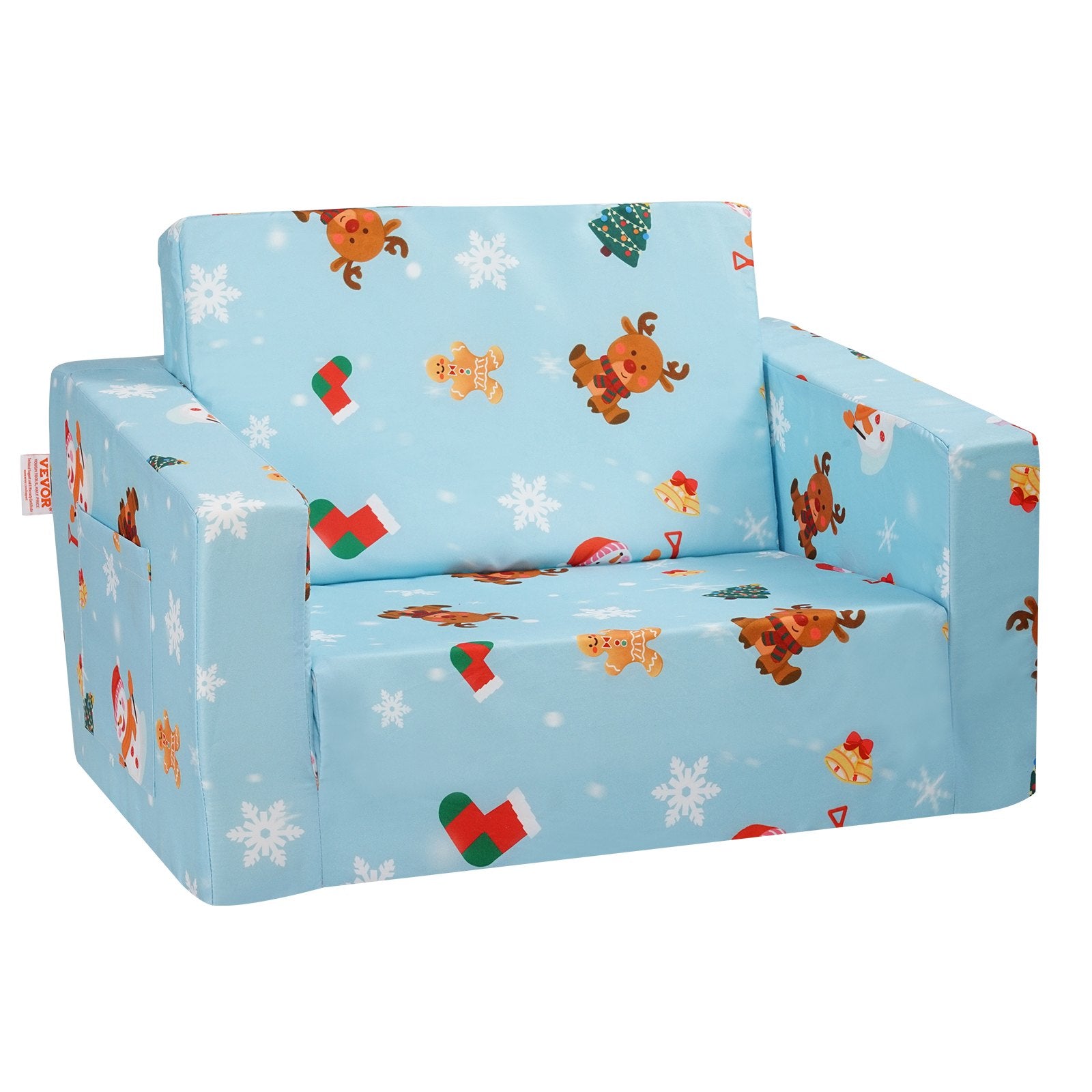 Kid's Tables, Chairs & Seats: VEVOR Baby Chair Foldable 2-in-1 Baby Lounger Couch Cartoon Kids Sofa Pink