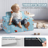 Kid's Tables, Chairs & Seats: VEVOR Baby Chair Foldable 2-in-1 Baby Lounger Couch Cartoon Kids Sofa Pink