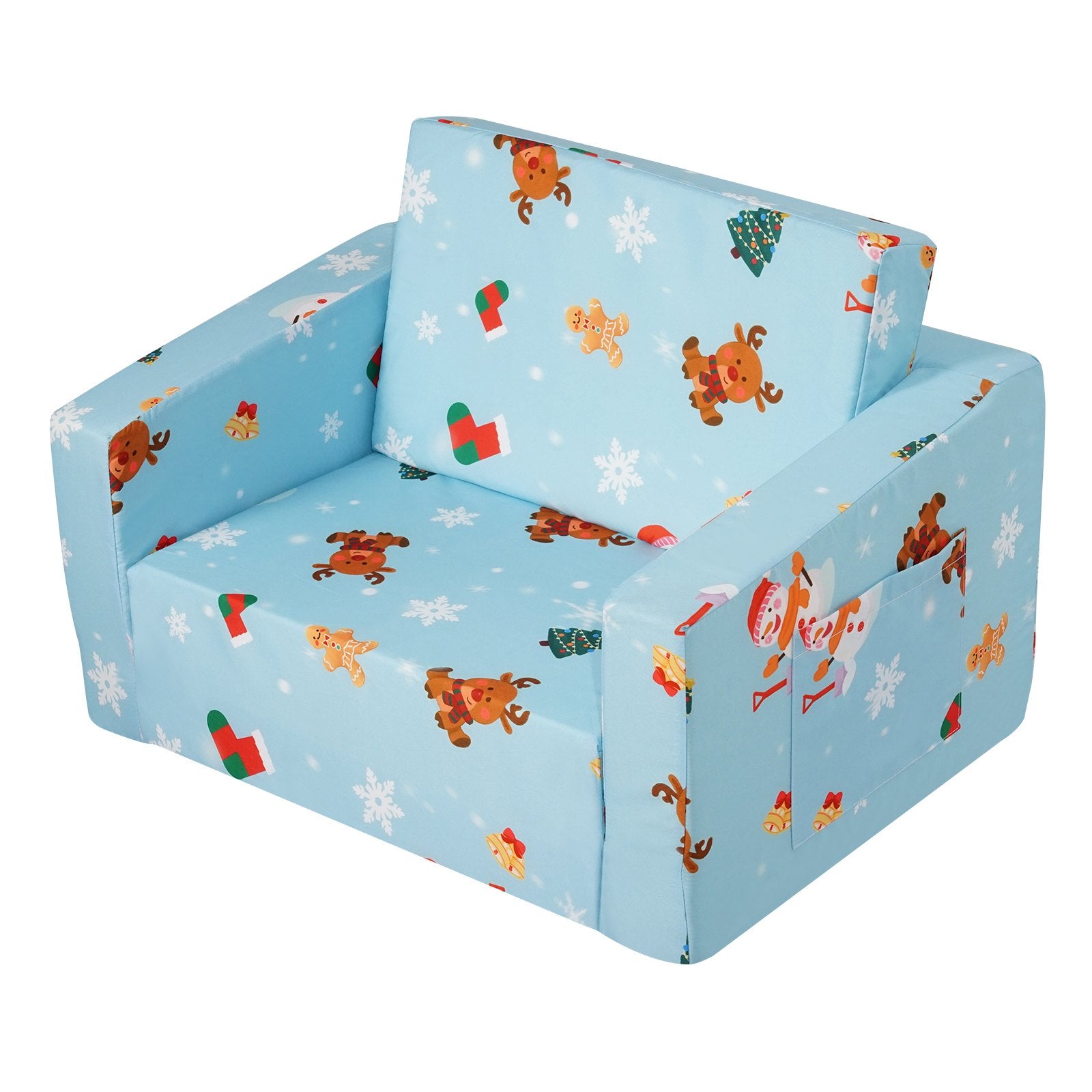 Kid's Tables, Chairs & Seats: VEVOR Baby Chair Foldable 2-in-1 Baby Lounger Couch Cartoon Kids Sofa Pink