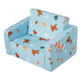 Kid's Tables, Chairs & Seats: VEVOR Baby Chair Foldable 2-in-1 Baby Lounger Couch Cartoon Kids Sofa Pink