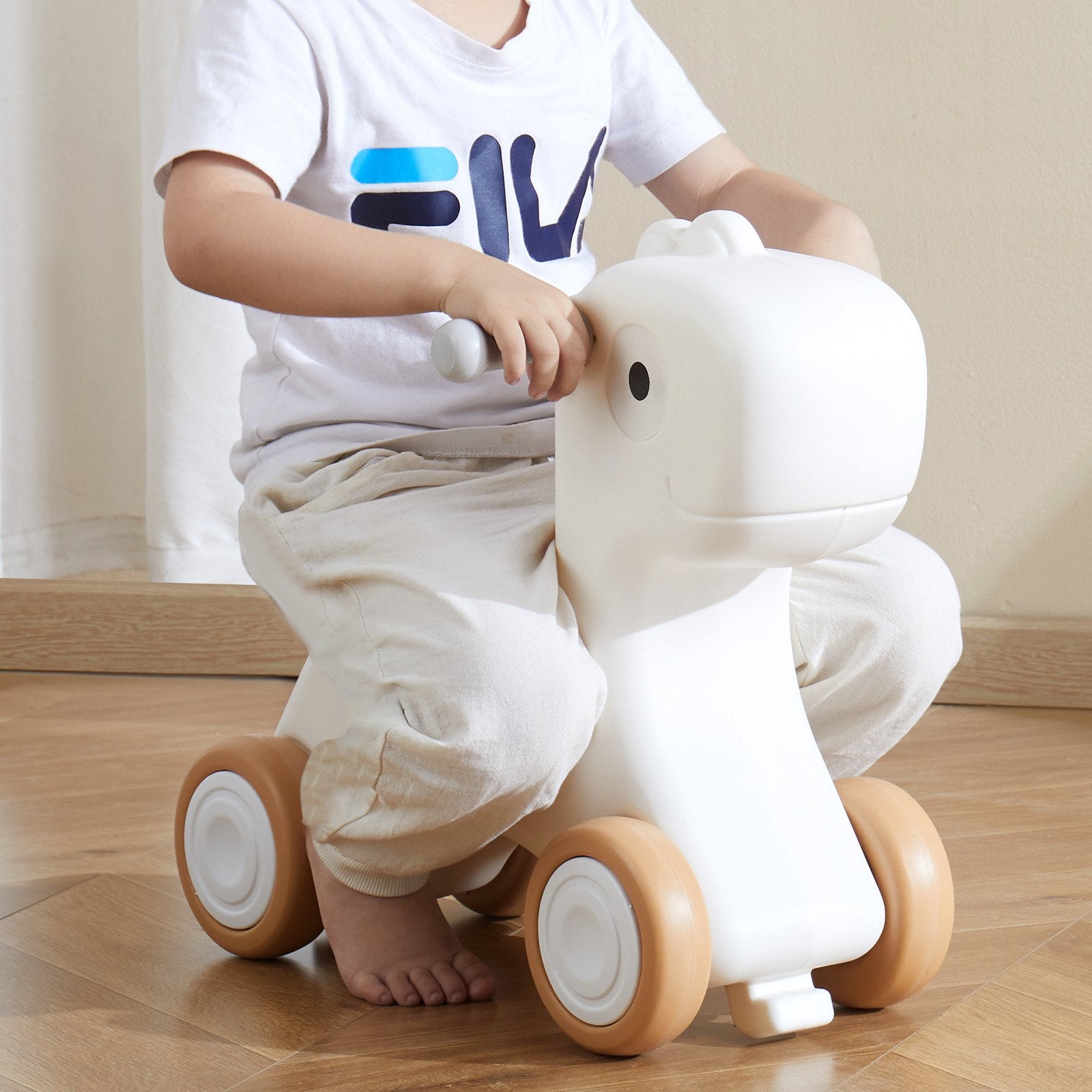 Changing Tables: VEVOR 3 in 1 Rocking Horse for Toddlers 1-3 Years, Baby Rocking Horse with Detachable Balance Board and 4 Smooth Wheels, Support up to 80 lbs HDPE Material Kids Ride on Toy, Swinging, Orange