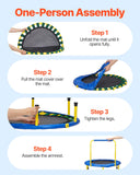 Trampolines & Accessories: VEVOR 3FT Trampoline for Kids, 92 cm Trampolines Indoor/Outdoor Trampoline for Toddlers, Foldable Mini Baby Trampoline with Foam Handle, Recreational Trampoline Birthday Gift for 3+ Years Kids