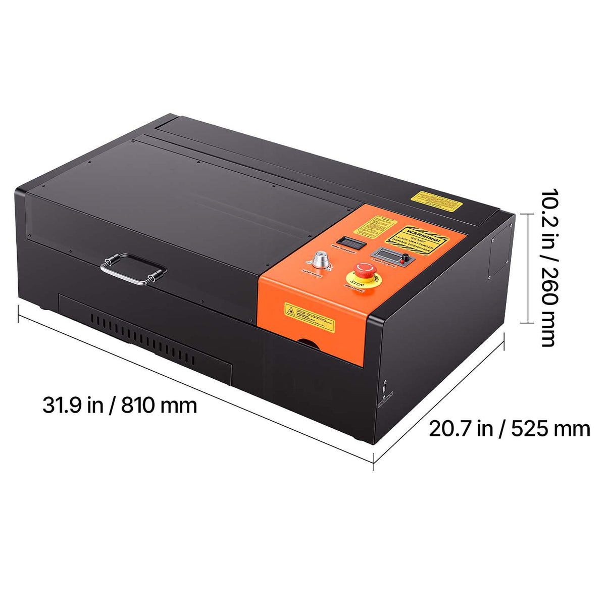 45W CO2 Laser Engraver, 300 x 200 mm, Desktop CO2 Laser Engraver Cutter Machine with Rotary Axis, Air Assist, Engraving Machine Compatible with LightBurn CorelDRAW GRBL, for Wood Acrylic Glass