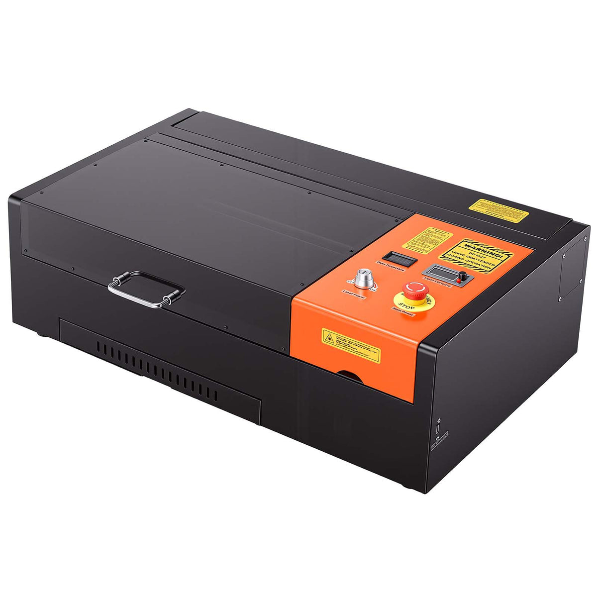 45W CO2 Laser Engraver, 300 x 200 mm, Desktop CO2 Laser Engraver Cutter Machine with Rotary Axis, Air Assist, Engraving Machine Compatible with LightBurn CorelDRAW GRBL, for Wood Acrylic Glass