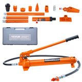 Automotive Repair & Speciality Tools: VEVOR 10 Ton Porta Power Kit, Portable Hydraulic Jack with 4.6 ft/1.4 m Oil Hose, Auto Body Frame Repair Kit with Storage Case for Car Repair, Truck, Farm