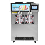 Food Storage: VEVOR Commercial Slushy Machine, 2 x 12L / 3.17 Gal Double Tanks, Cool and Freeze Modes, Stainless Steel Margarita Smoothie Frozen Drink Maker, Slushie Machine for Party Cafes Restaurants Bars Home