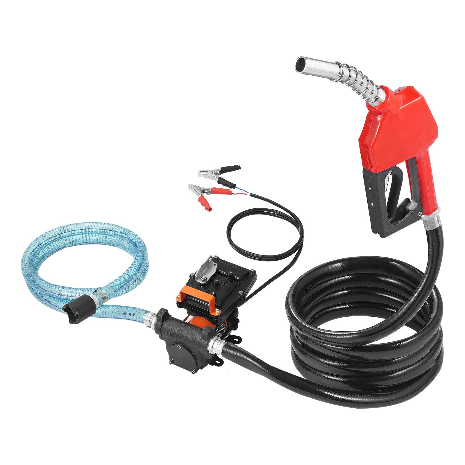 Fuel & Exhaust: VEVOR Fuel Transfer Pump 12V 15 GPM 1/4 HP Diesel Pump with Auto Fuel Nozzle
