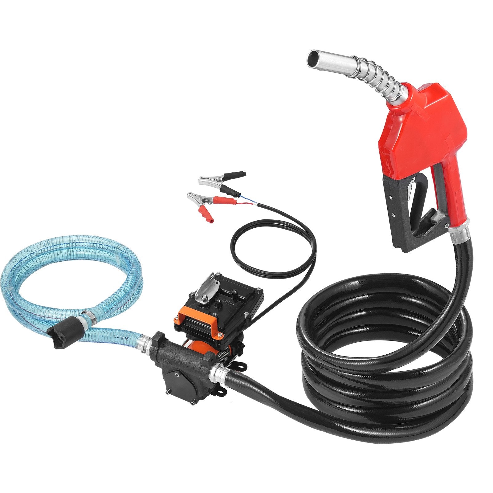Fuel & Exhaust: VEVOR Fuel Transfer Pump 12V 15 GPM 1/4 HP Diesel Pump with Auto Fuel Nozzle