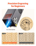 Camping Lights & Lanterns: VEVOR Laser Engraver, 20W, Laser Engraving and Cutting Machine with Enclosure, Laser Cutter Engraver Machine, 7000 mm/min, 300 x 300 mm Working Area, for Wood, Leather, Glass, Certain Metal, Class 1
