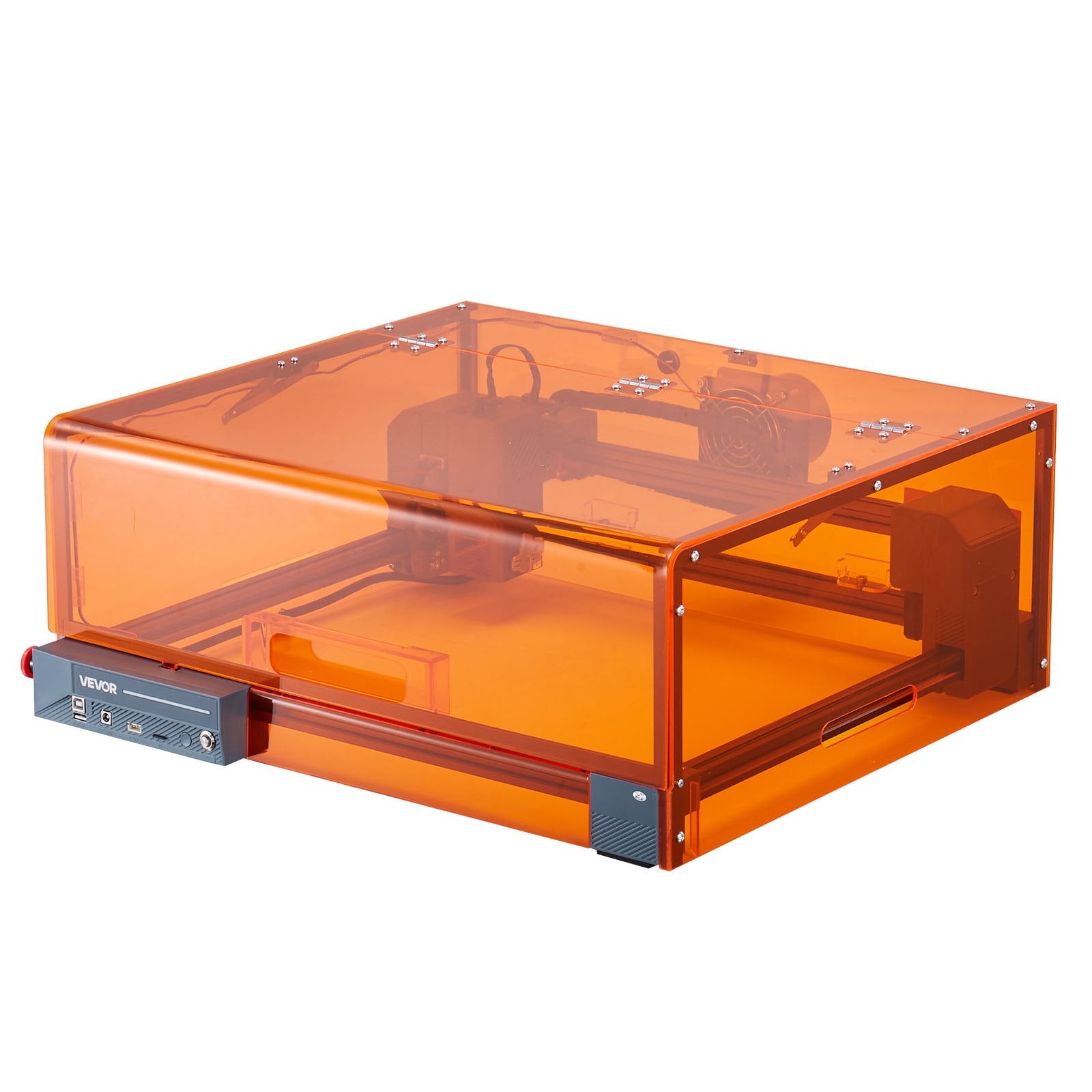 Camping Lights & Lanterns: VEVOR Laser Engraver, 20W, Laser Engraving and Cutting Machine with Enclosure, Laser Cutter Engraver Machine, 7000 mm/min, 300 x 300 mm Working Area, for Wood, Leather, Glass, Certain Metal, Class 1