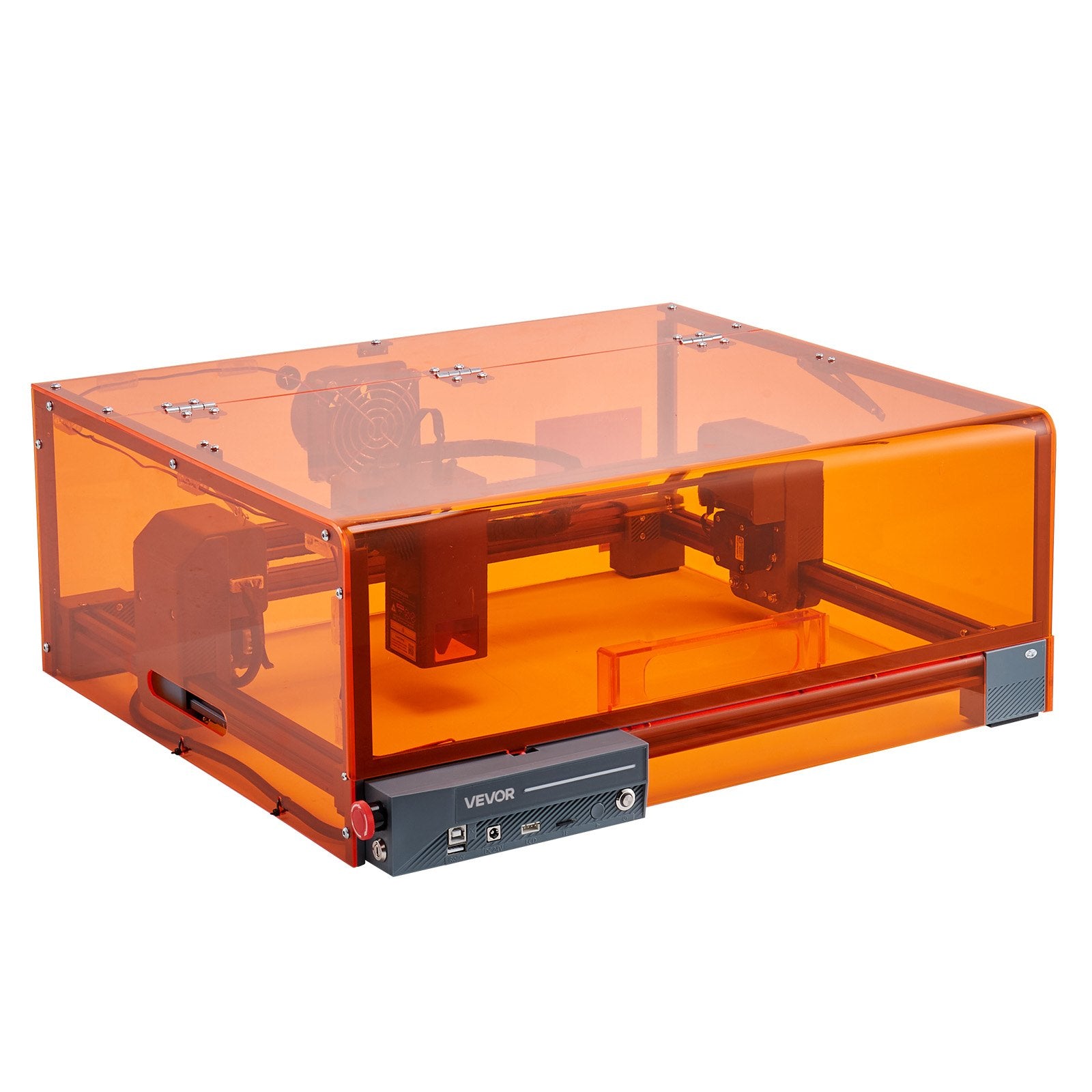 Camping Lights & Lanterns: VEVOR Laser Engraver, 20W, Laser Engraving and Cutting Machine with Enclosure, Laser Cutter Engraver Machine, 7000 mm/min, 300 x 300 mm Working Area, for Wood, Leather, Glass, Certain Metal, Class 1