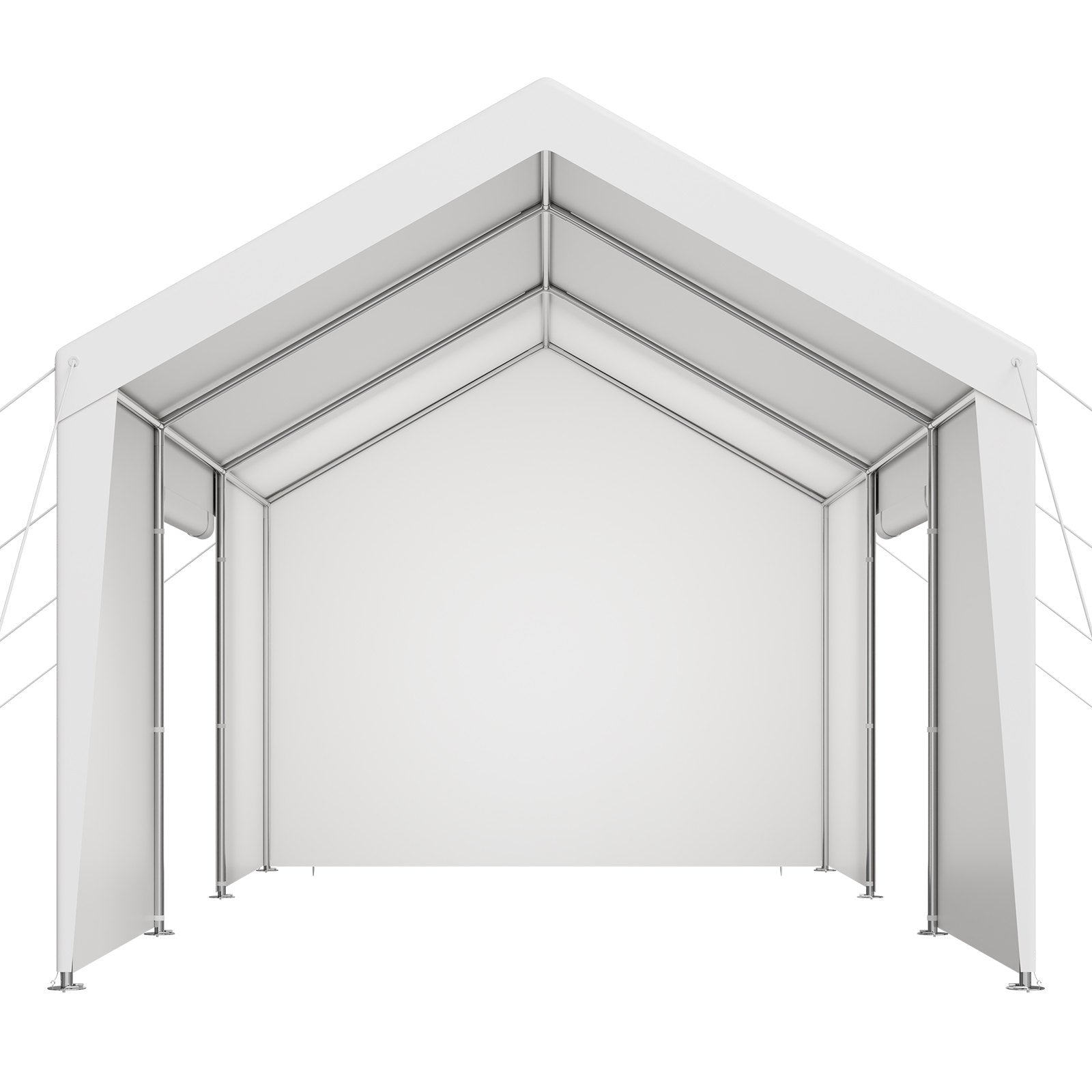Canopies & Gazebos: VEVOR Carport Car Canopy 10x20FT Heavy Duty Car Shelter with Sidewalls White