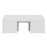 Canopies & Gazebos: VEVOR Carport Car Canopy 10x20FT Heavy Duty Car Shelter with Sidewalls White