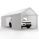 Canopies & Gazebos: VEVOR Carport Car Canopy 12x20FT Heavy Duty Car Shelter with Sidewalls Grey