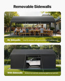 Canopies & Gazebos: VEVOR Carport Car Canopy 12x20FT Heavy Duty Car Shelter with Sidewalls White