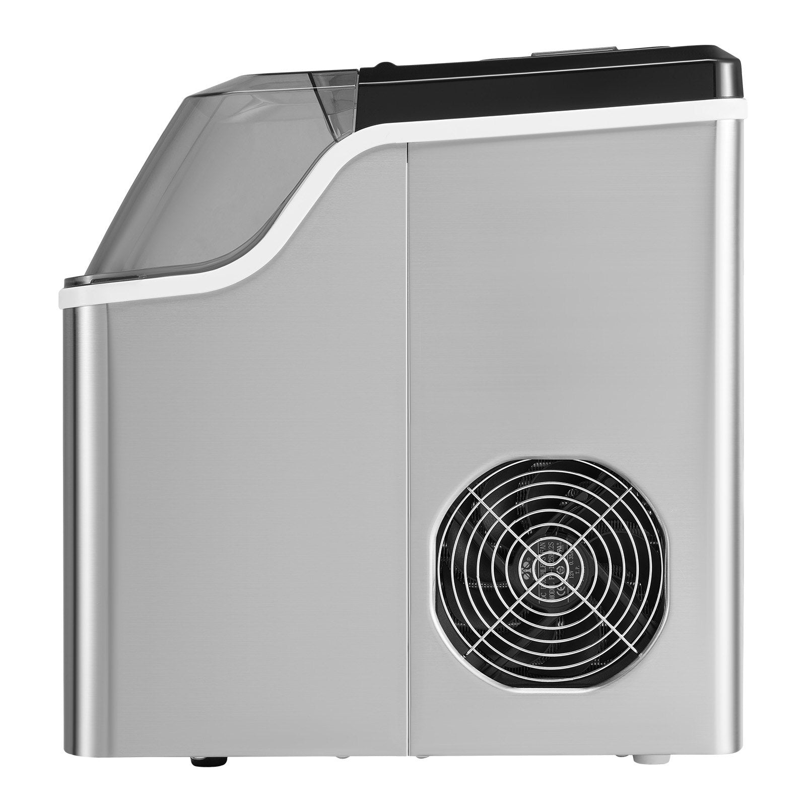Fish Food: VEVOR Portable Countertop Ice Maker 45Lbs/24H Self-Cleaning with Scoop Basket