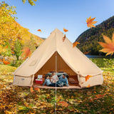 Tents: VEVOR Canvas Bell Tent 3m/9.8ft 4-Season Canvas Tent for Camping with Stove Jack