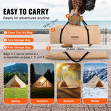 Tents: VEVOR Canvas Bell Tent 4m/13.12ft 4-Season Camping Yurt Tent with Stove Jack