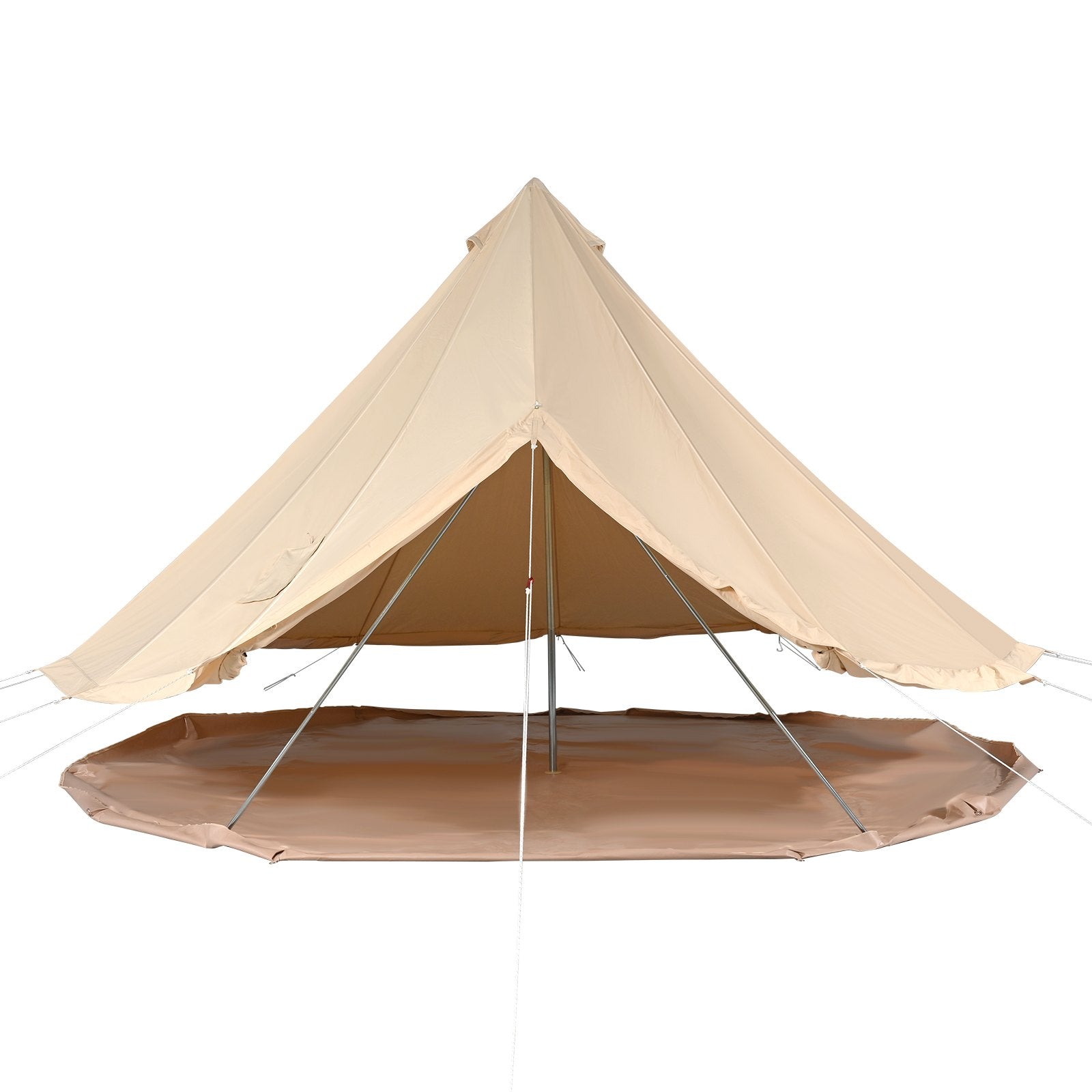 Tents: VEVOR Canvas Bell Tent 4m/13.12ft 4-Season Camping Yurt Tent with Stove Jack