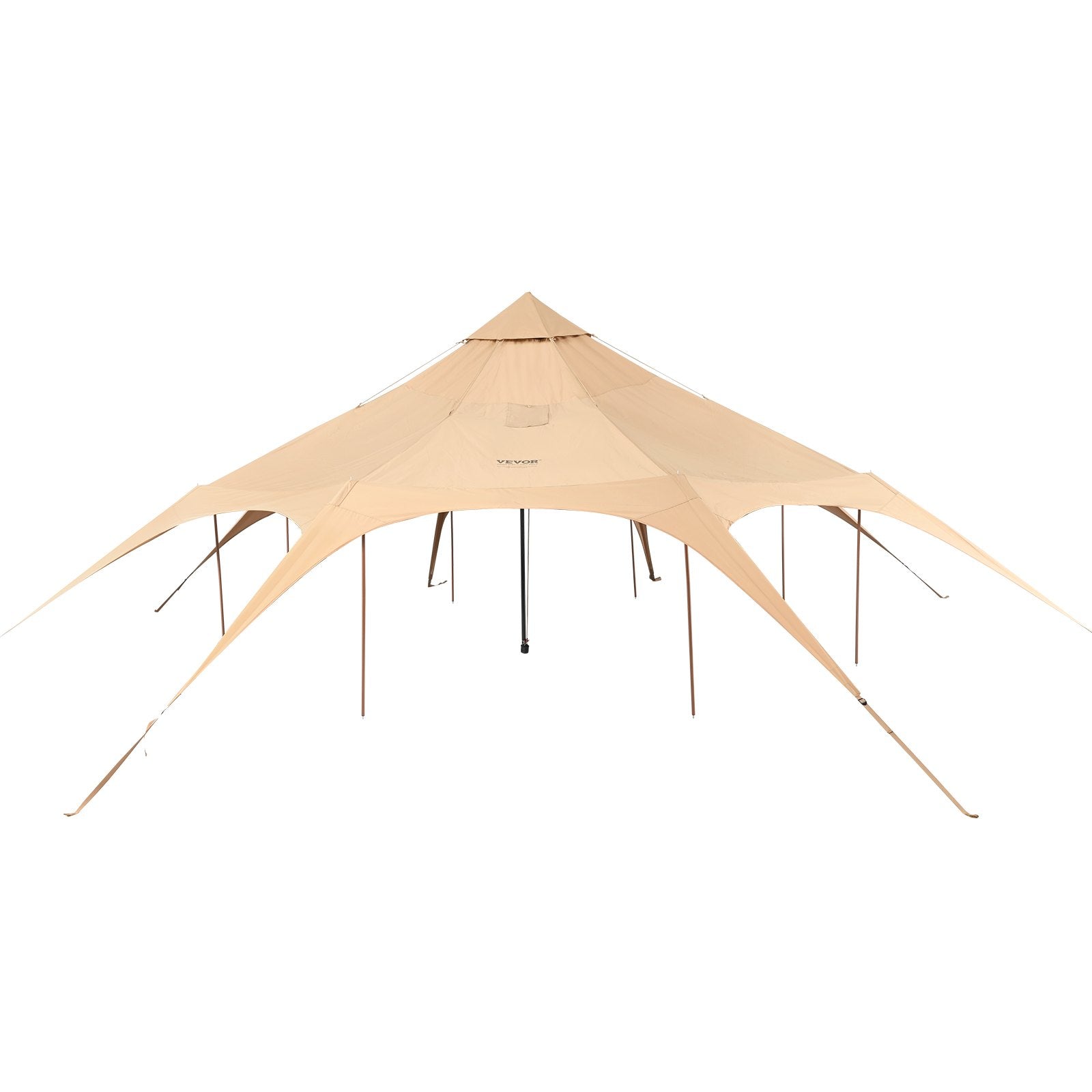 Tents: VEVOR Canvas Tent 4 Seasons 5 m/16.4 ft Bell Tent for Camping with Stove Jack