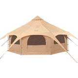 Tents: VEVOR Canvas Tent 4 Seasons 5 m/16.4 ft Bell Tent for Camping with Stove Jack